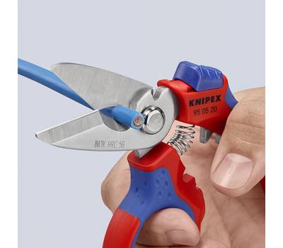 Ножницы технические KNIPEX KN-950520SB электрика угловые, 160 мм, нерж