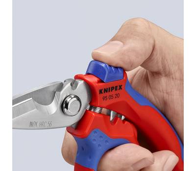 Ножницы технические KNIPEX KN-950520SB электрика угловые, 160 мм, нерж