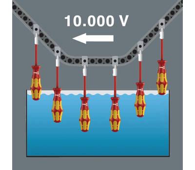 Отвертка диэлектрическая WERA 160 i SL VDE шлицевая, 1.6 x 8 x 200 мм