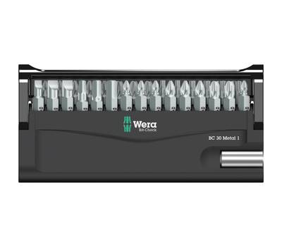 Набор бит WERA WE-057434 Bit-Check 30 Metal 1 с битодержателем, для работ по металлу, 30 пр., 1/4" C