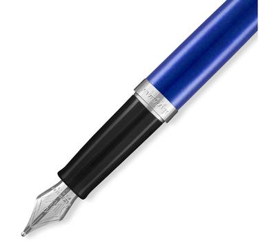 Ручка перьевая WATERMAN Hemisphere (2042967) Bright Blue CT F сталь нержавеющая подар.кор.
