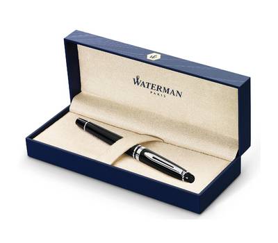 Ручка роллер WATERMAN Expert 3 (S0951780) Black Laque CT F черн. черн. подар.кор.