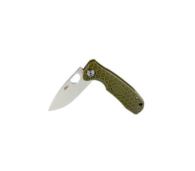 Нож туристический Honey Badger Flipper D2 L (HB1007) с зелёной рукоятью