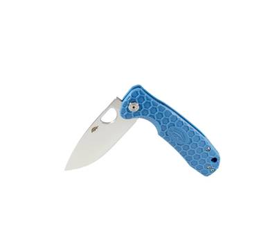 Нож туристический Honey Badger Flipper D2 L (HB1020) с голубой рукоятью