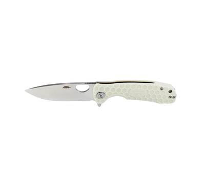 Нож туристический Honey Badger Flipper D2 L (HB1042) с белой рукоятью