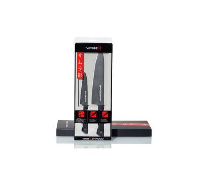 Набор ножей Samura SH-0210/K 2 ножей Shadow с покрытием Black-coating, AUS-8, ABS пластик