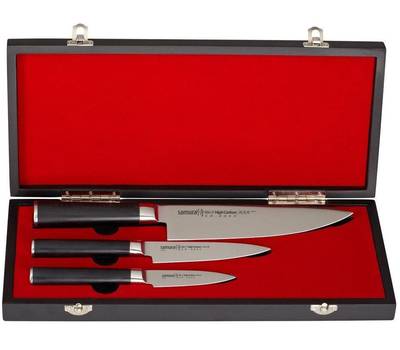 Набор ножей Samura из 3 ножей Mo-V в подарочной коробке, G-10