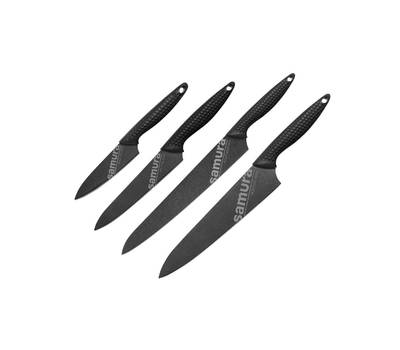 Набор ножей Samura из 4 ножей Golf Stonewash, корроз.-стойкая сталь, ABS пластик