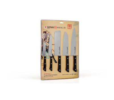 Набор ножей Samura из пяти ножей Harakiri (11, 23, 45, 85, 95), корроз.-стойкая сталь, ABS пластик