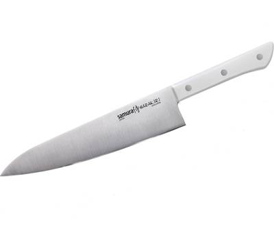 Нож кухонный Samura Harakiri Шеф, 20,8 см, корроз.-стойкая сталь, ABS пластик