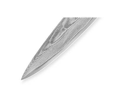 Нож кухонный Samura для нарезки Damascus, 23 см, G-10, дамаск 67 слоев