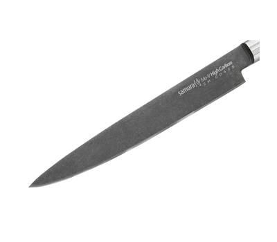 Нож кухонный Samura для нарезки Mo-V Stonewash, 23 см, G-10