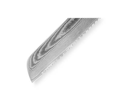 Нож кухонный Samura для хлеба Damascus, 23 см, G-10, дамаск 67 слоев