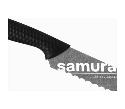 Нож кухонный Samura для хлеба Golf Stonewash, 23 см, корроз.-стойкая сталь, ABS пластик
