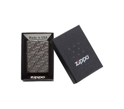 Зажигалка Zippo Armor™, покрытие High Polish Black Ice®, латунь/сталь, чёрная, глянцевая