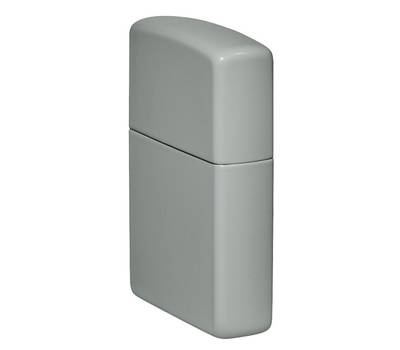 Зажигалка Zippo Classic с покрытием Flat Grey, латунь/сталь, серая, глянцевая, 38x13x57 мм