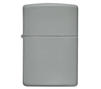 Зажигалка Zippo Classic с покрытием Flat Grey, латунь/сталь, серая, глянцевая, 38x13x57 мм