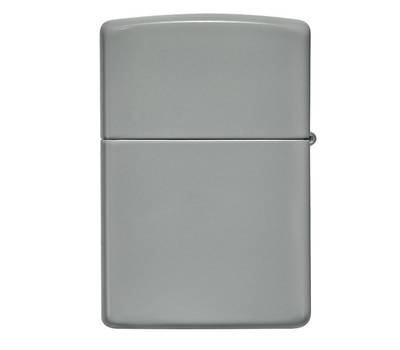 Зажигалка Zippo Classic с покрытием Flat Grey, латунь/сталь, серая, глянцевая, 38x13x57 мм