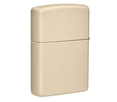 Зажигалка Zippo Classic с покрытием Flat Sand, латунь/сталь, бежевая, глянцевая, 38x13x57 мм