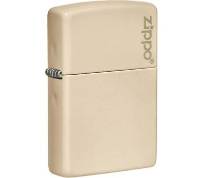 Зажигалка Zippo Classic с покрытием Flat Sand, латунь/сталь, бежевая, глянцевая, 38x13x57 мм
