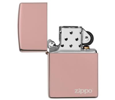 Зажигалка Zippo Classic с покрытием High Polish Rose Gold, латунь/сталь, розовое золото, глянцевая