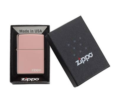 Зажигалка Zippo Classic с покрытием High Polish Rose Gold, латунь/сталь, розовое золото, глянцевая