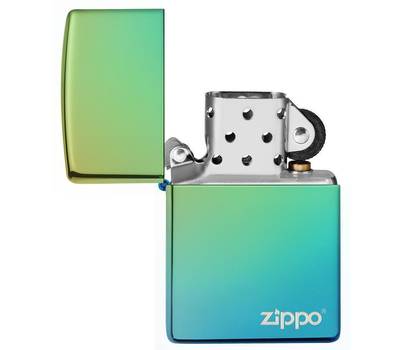 Зажигалка Zippo Classic с покрытием High Polish Teal, латунь/сталь, зелёная, глянцевая