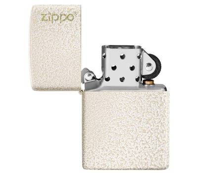 Зажигалка Zippo Classic с покрытием Mercury Glass, латунь/сталь, белая, матовая