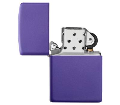 Зажигалка Zippo Classic с покрытием Purple Matte, латунь/сталь, фиолетовая, матовая