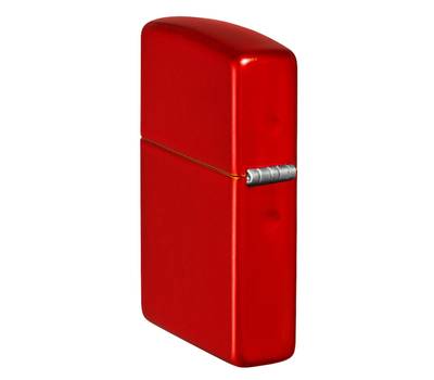 Зажигалка Zippo Classic, с покрытием Metallic Red, латунь/сталь, красная, матовая, 38x13x57 мм