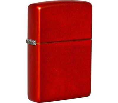 Зажигалка Zippo Classic, с покрытием Metallic Red, латунь/сталь, красная, матовая, 38x13x57 мм