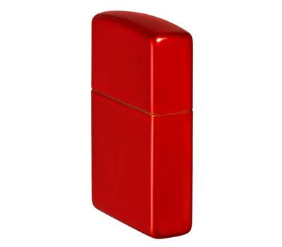 Зажигалка Zippo Classic, с покрытием Metallic Red, латунь/сталь, красная, матовая, 38x13x57 мм