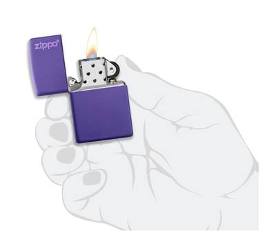 Зажигалка Zippo Purple Matte Logo