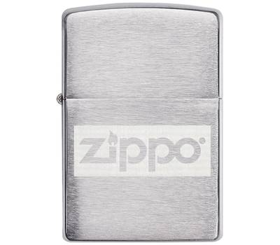 Зажигалка Zippo Набор : фляжка 89 мл и ветроустойчивая Brushed Chrome, серебристая