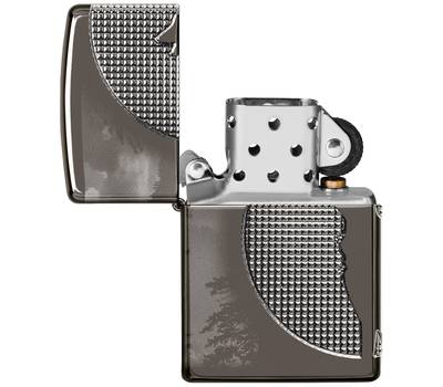 Зажигалка Zippo 49353 Armor Wolf, чёрная, 38x13x57 мм