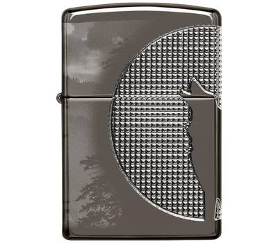 Зажигалка Zippo 49353 Armor Wolf, чёрная, 38x13x57 мм