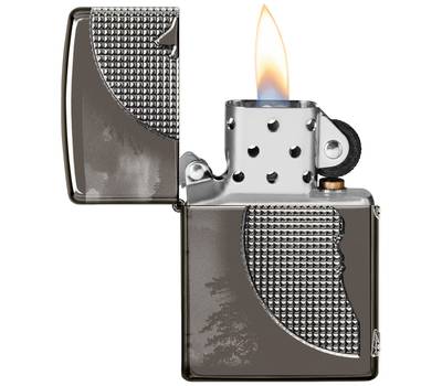 Зажигалка Zippo 49353 Armor Wolf, чёрная, 38x13x57 мм