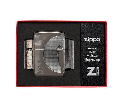 Зажигалка Zippo 49353 Armor Wolf, чёрная, 38x13x57 мм