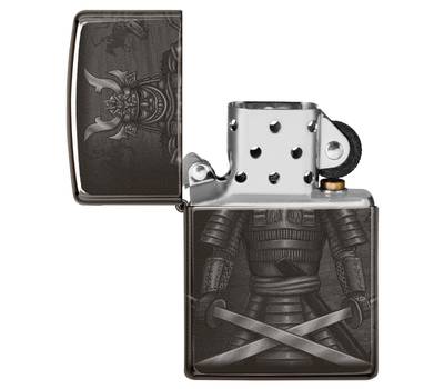 Зажигалка Zippo 49292 Knight Fight Design чёрная 38x13x57 мм