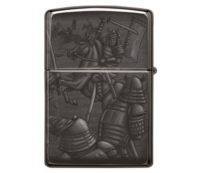 Зажигалка Zippo 49292 Knight Fight Design чёрная 38x13x57 мм