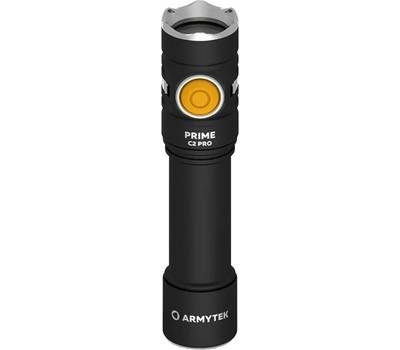 Фонарь налобный Armytek светодиодный Prime C2 Pro Magnet USB, 2500 лм, холодный свет, аккумулятор