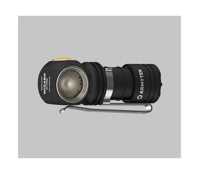 Фонарь налобный Armytek светодиодный Wizard C1 Pro Magnet Usb, 930 лм, теплый свет, аккумулятор