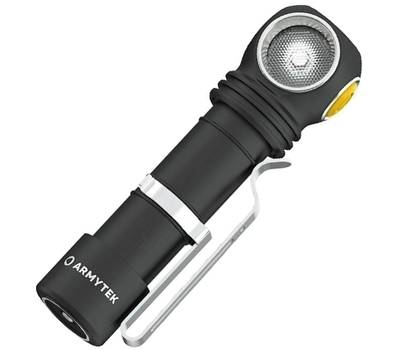 Фонарь налобный Armytek светодиодный Wizard C2 Pro Nichia Magnet Usb, 1600 лм, теплый свет, аккум.