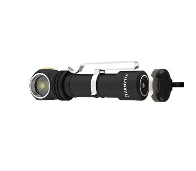 Фонарь налобный Armytek светодиодный Wizard C2 Pro Nichia Magnet Usb, 1600 лм, теплый свет, аккум.