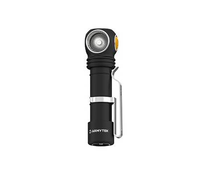 Фонарь налобный Armytek светодиодный Wizard C2 Pro v4 Magnet USB+ABM01+18650, 2330 лм, теплый свет