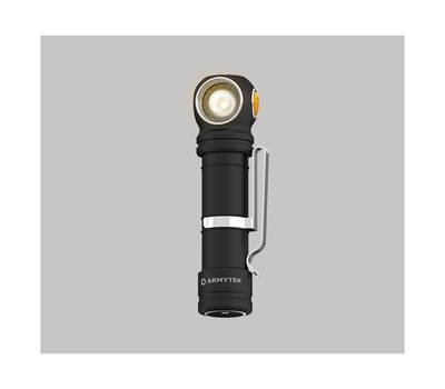 Фонарь налобный Armytek светодиодный Wizard C2 Pro v4 Magnet USB+ABM01+18650, 2330 лм, теплый свет