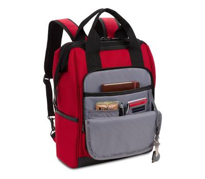 Рюкзак Swissgear 16,5", красный/черный, 29x17x41 см, 20 л