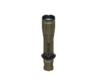 Фонарь Armytek светодиодный тактический Dobermann Pro Magnet USB Olive, 1400 лм, теплый свет, аккум