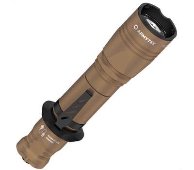 Фонарь Armytek светодиодный тактический Dobermann Pro Magnet USB Sand, 1400 лм, теплый свет, аккуму