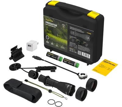 Фонарь Armytek светодиодный тактический Predator Pro Extended Set (Набор), холодный свет, аккумулят